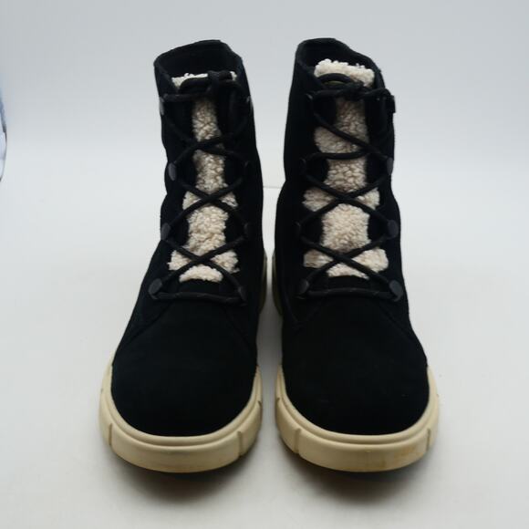 NEW Sorel Explorer III Joan Women's 9.5 Insulated WP Boots Black Chalk OPEN BOX - Picture 8 of 10